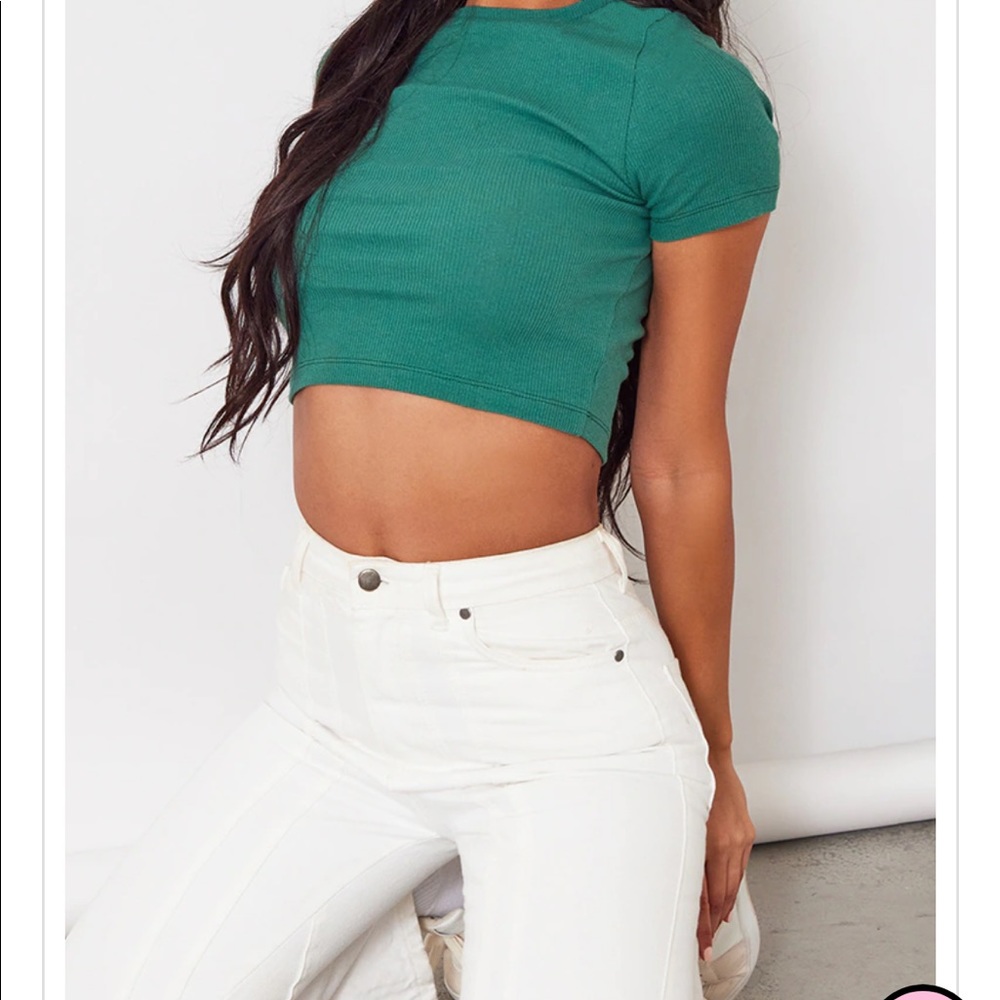 Green PLT Crop top